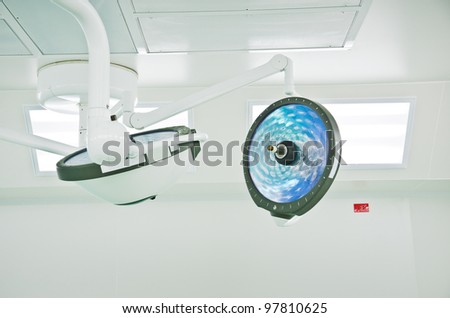 Lighting in surgery room in hospital