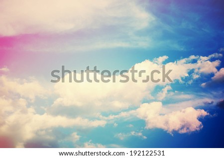 Sky (cross-processed colors)
