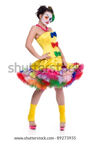 cheerful clown