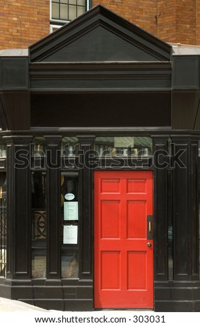 Red Pub Door