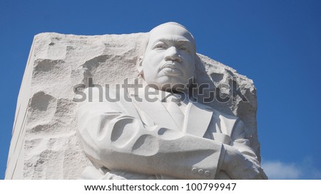 Martin Luther King Memorial in Washington DC, USA