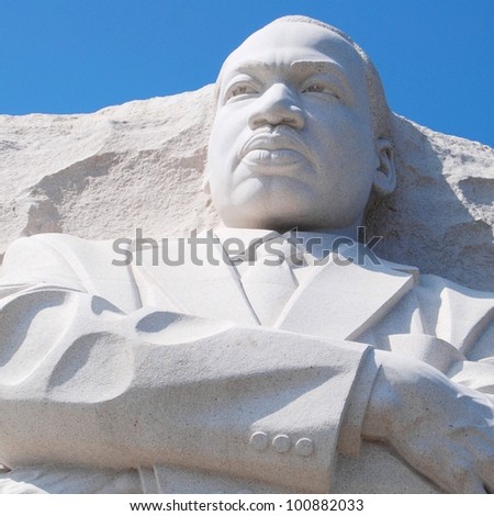 Martin Luther King Memorial in Washington DC, USA