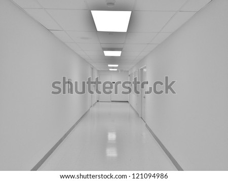 White Hospital Hallway