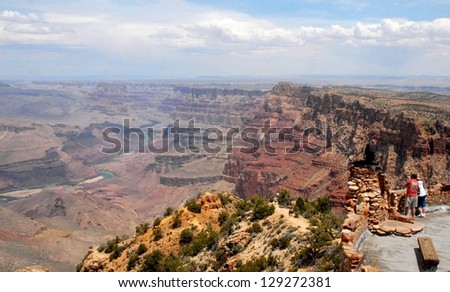 Hikers at Grand Canyon National Park, Arizona USA