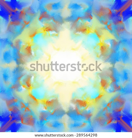 colorful abstract painting in kaleidoscope pattern/colorful kaleidoscope pattern painting/colorful abstract painting in kaleidoscope for background