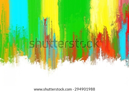 multicolor abstract brush stroke painting texture/multicolor abstract painting on white background/multicolor abstract brush stroke painting texture for background
