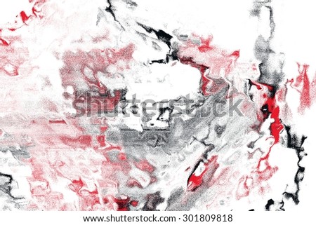 red and black abstract painting on white background/red and black abstract/red and black abstract painting on white background