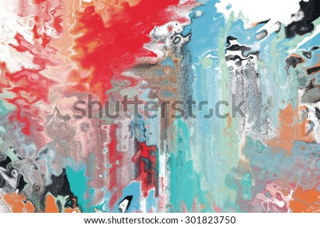 multicolour abstract painting canvas/abstract painting in red and green/multicolour abstract painting canvas