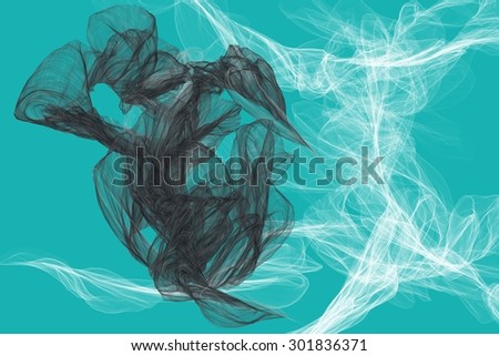 black and white drawing on green background/abstract pencil drawing/black and white drawing on green background