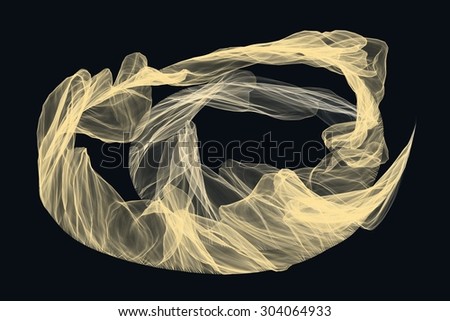 gold drawing on black background/abstract drawing gold color on black background/gold drawing on black background