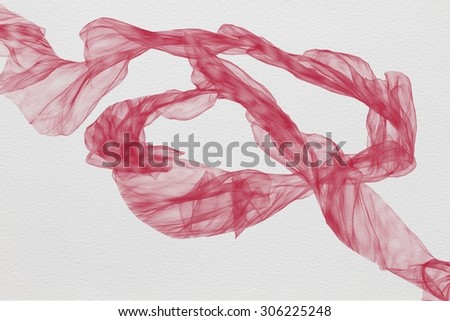 red abstract drawing line on paper/red line drawing/red abstract drawing line on paper