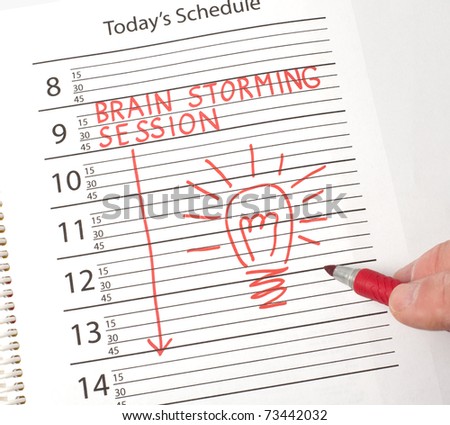 Calendar reminder brains storming