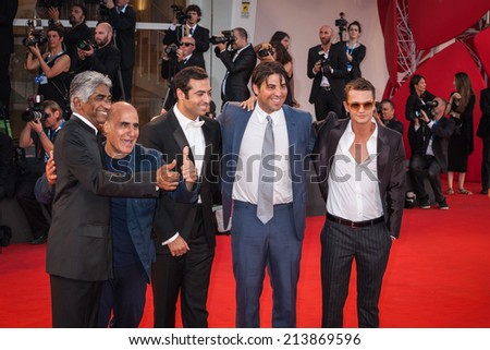 ENICE, ITALY - AUGUST 29: Producers  attend the \'99 Homes\' - Premiere during the 71st Venice Film Festival on August 29, 2014 in Venice, Italy