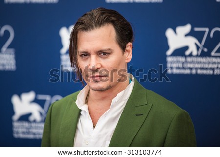 Venice, Italy - 04 September 2015: Johnny Depp attends the \'Black Mass\' photocall during the 72nd Venice Film Festival
