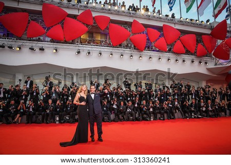 Venice, Italy - 04 September 2015: Johnny Depp and Amber Heard attend a premiere for \'Black Mass\' during the 72nd Venice Film Festival