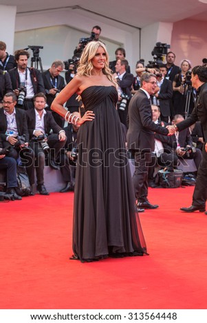 Venice, Italy - 04 September 2015: Tiziana Rocca attends a premiere for 'Black Mass' during the 72nd Venice Film Festival