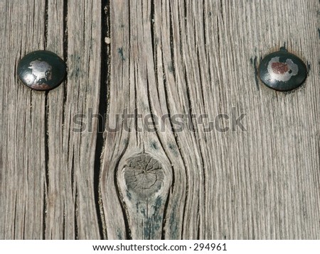 A clean dirty piece of wood with a couple of innatural eyes :)