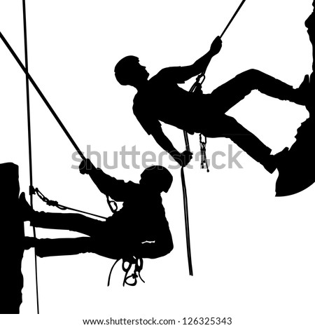 Rock Climber, Climber. Stock Vector Illustration 126325343 : Shutterstock