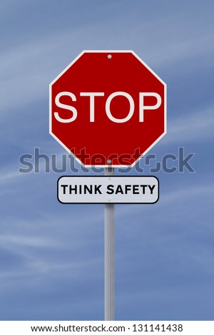 A conceptual stop sign highlighting the importance of safety