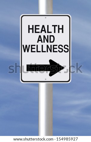 A modified one way street sign on Health and Wellness