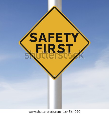 A road sign highlighting the importance of safety