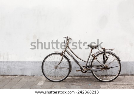 vintage bicycle parking