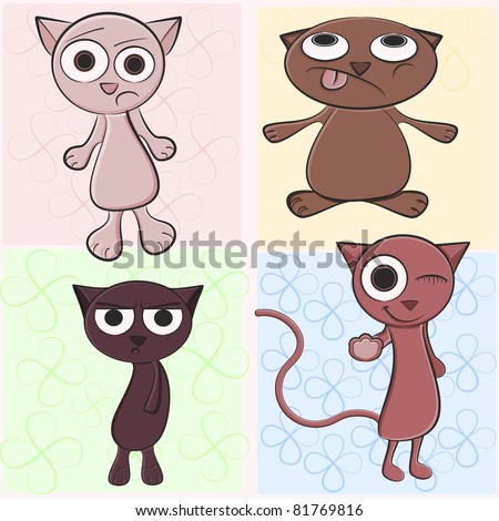 Cartoon Cat Sitting Outline clip art Free Vector / 4Vector