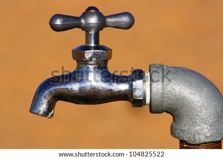 Dry faucet in the Sand
