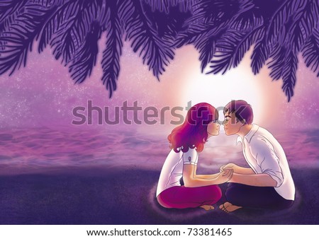 lovers kissing wallpapers. young lovers kissing on