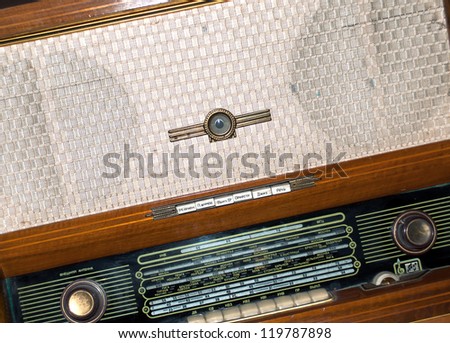 Vintage old radio transistor.