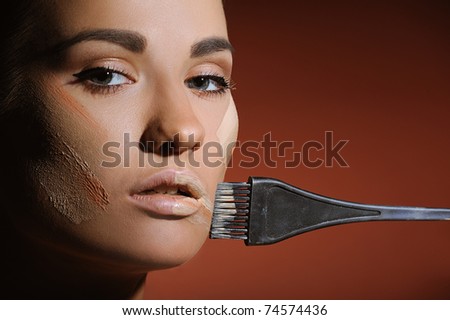 male to female makeup. female makeup cream