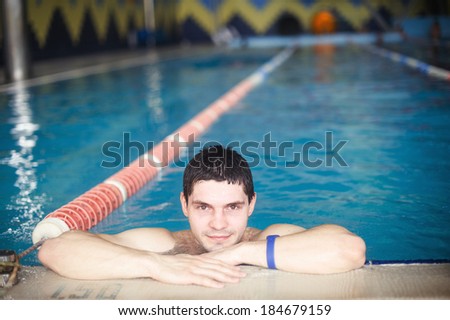 guy in pool