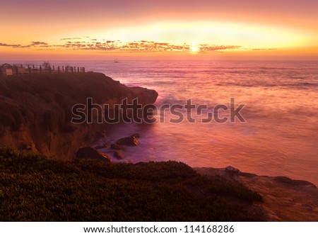 La Jolla San Diego Southern California, California Coast Sunset