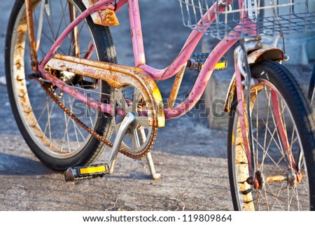 Rusted Beach Cruiser Bicycle