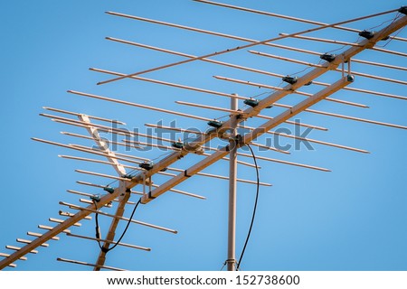 Old TV Antenna, Out Dated Technology for Television Reception