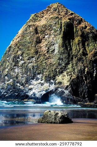 Cannon Beach. Oregon Coast, USA. Travel and Vacation Photograph.