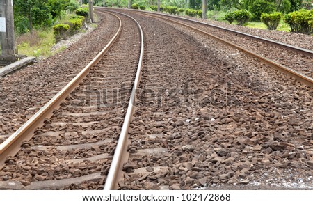 rough wood rail way road