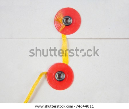 Envelope plastic ring letter rope/Sealed scroll