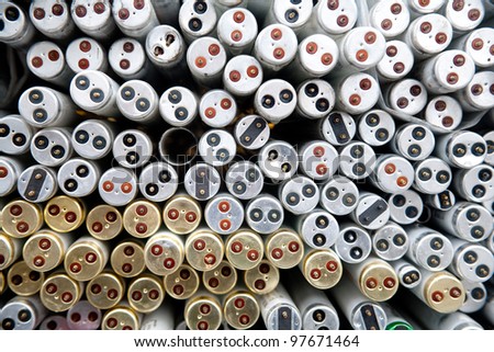 Fluorescent tubes Resource recycling renewable stacking