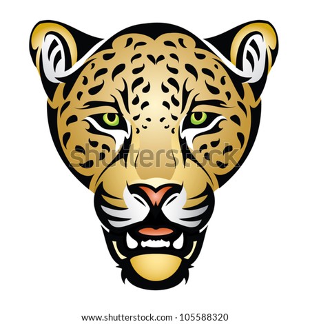 Jaguar Head - Vector Illustration - 105588320 : Shutterstock