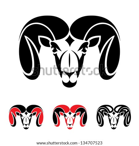 Ram animal - vector illustration - stock vector