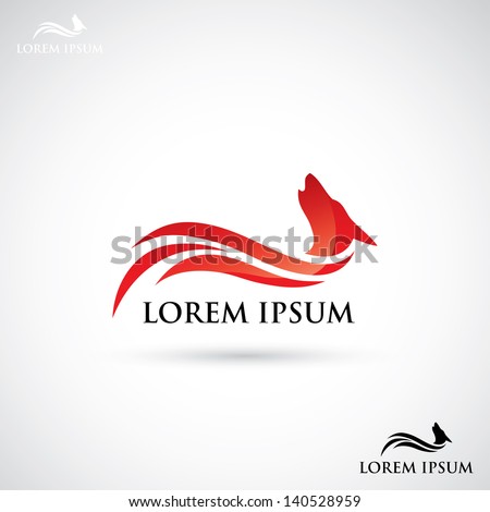 Wolf label vector illustration Wolf label vector illustration