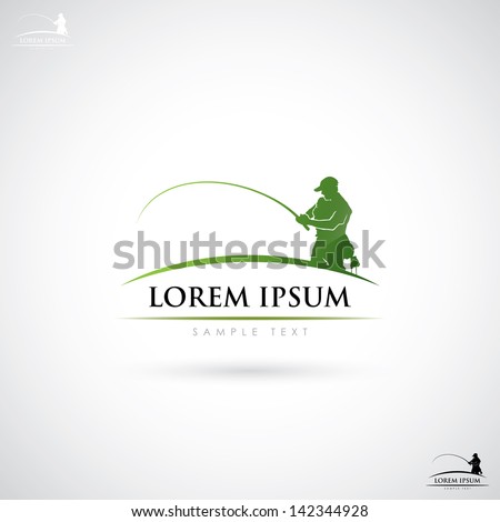 Fishing label vector illustration Fishing label vector illustration