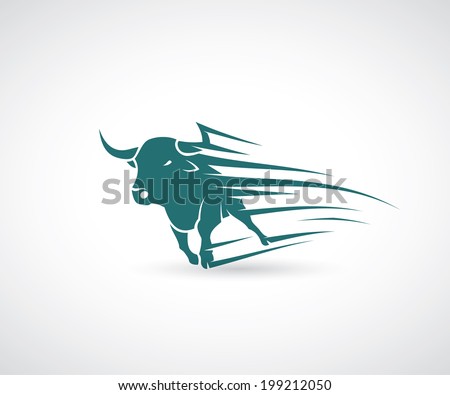 Angry bull attack vector illustration Angry bull attack vector illustration
