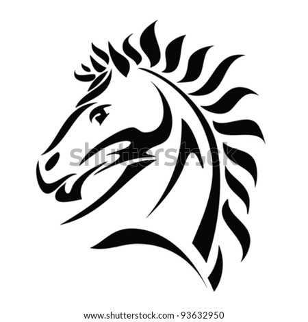 Logo Design Jewellery on Tribal Horse Head Tattoos