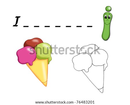ice cream alphabet