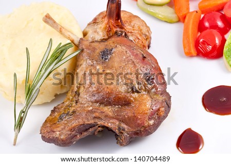Roasted lamb chop