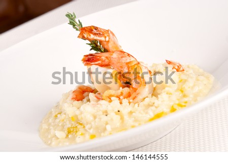 Risotto with shrimps