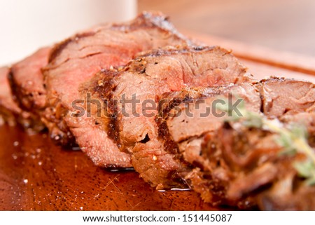 Beef sliced