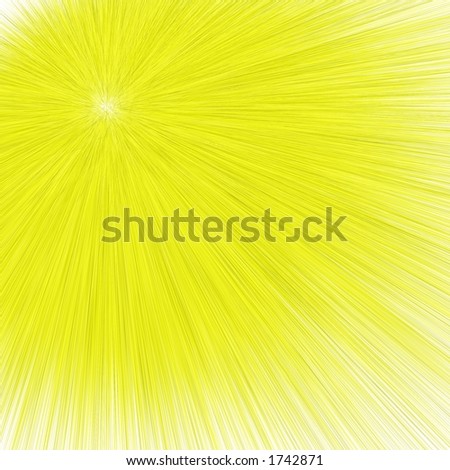 Digitally created background of a yellow star-burst.